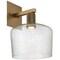 Access Lighting Port Nine Chardonnay, Chardonnay LED Wall Sconce, Antique Brushed Brass Finish, Seeded Glass 63144LEDD-ABB/SDG - alternate 3